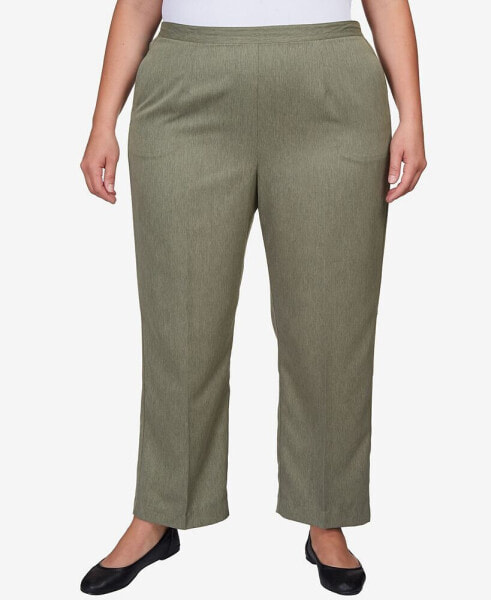 Plus Size Chelsea Market Classic Fit Pull On Short Length Pants