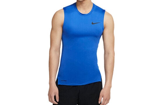 Nike Pro Logo训练紧身背心 男款 宝蓝色 / Верхняя одежда Nike Pro Logo BV5601-480