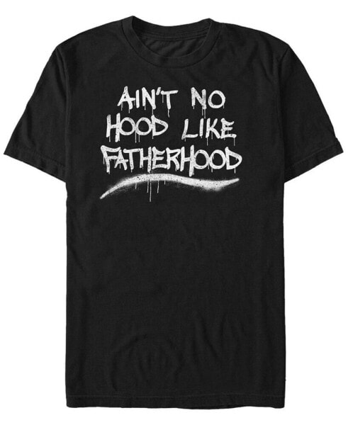 Men's Fathers Hood Short Sleeve Crew T-shirt