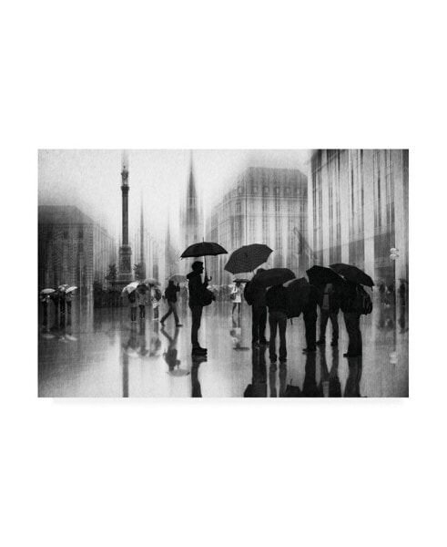 Roswitha Schleicher Schwarz Rain in Munich Canvas Art - 20" x 25"