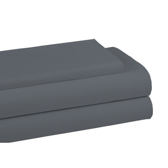 Комплект постельного белья для одного человека Alexandra House Living QUTUN Dark grey Single 3 предмета