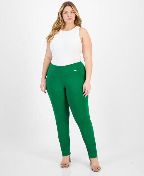 Plus Size Bengaline Skinny Pants, Created for Macy's