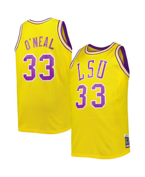 Футболка Mitchell&Ness мужская 1990/91 Shaquille O'Neal Gold LSU Tigers Big and Tall Swingman Jersey