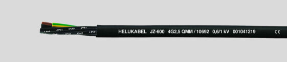 Helukabel HELU JZ-600 14G1 10632 - 100 m - Black - Copper - PVC - 1.4 cm - 134 kg/km