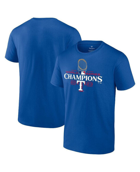 Men's Royal Texas Rangers 2023 World Series Champions Logo T-shirt