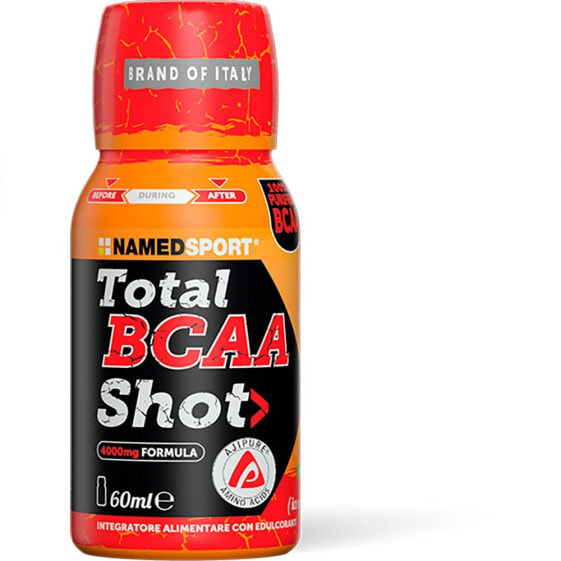 Специальное питание для спортсменов NAMED SPORT Total BCAA Shot 60 мл напиток со вкусом ледяных красных фруктов