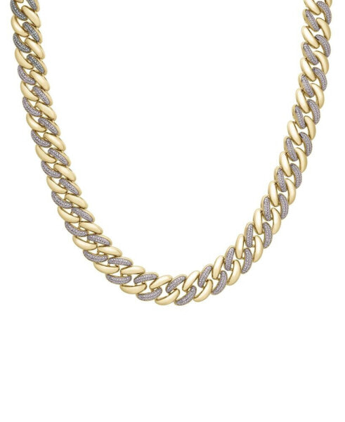 Men's Diamond Pavé Wide Link 24" Chain Necklace (1/2 ct. t.w.)