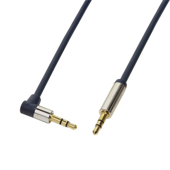 Аудио кабель 3,5 мм - 1,5 м - мужской - синий LogiLink