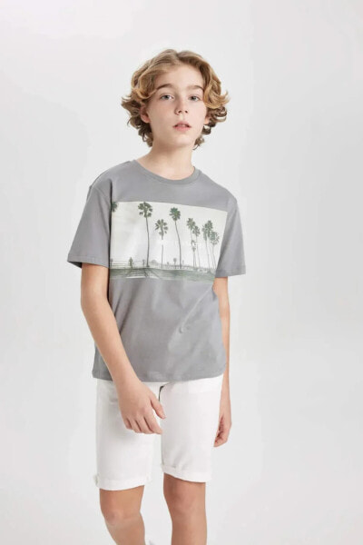 Erkek Çocuk T-shirt C1936a8/gr67 Grey