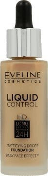 Eveline Liquid Control HD Podkład do twarzy z dropperem nr 030 Sand Beige 32ml