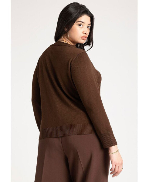 Plus Size Refined Cardigan