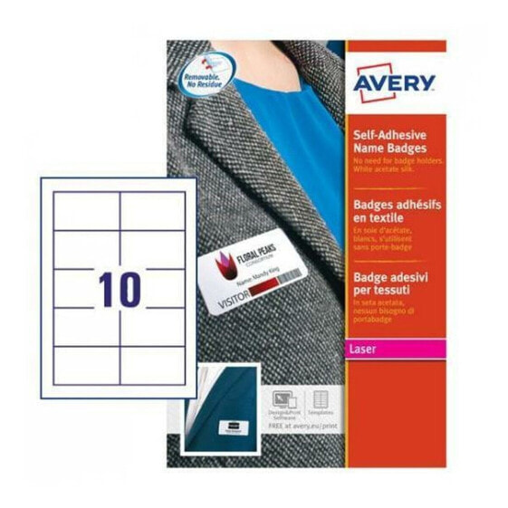 Printer Labels Avery L4785-20 White Red