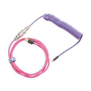 Ducky Premicord - Pink - Violet - 1.8 m - 1 pc(s) - USB Type-A - USB Type-C