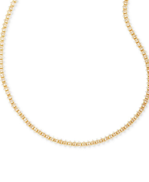 Kendra Scott rhodium-Plated Cubic Zirconia Tennis Necklace, 16" + 1" extender