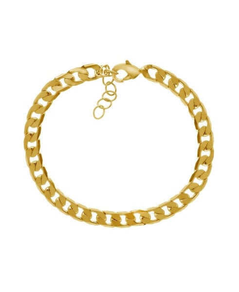 18k Gold Plated Curb Link Bracelet