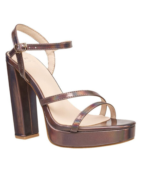 H Halston Women's Sardinia Ankle Strap Dress Sandals