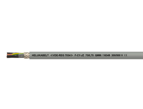 Helukabel HELU F-CY-OZ 2x0,7516344 - Low voltage cable - Grey - Polyvinyl chloride (PVC) - Polyvinyl chloride (PVC) - Cooper - -10 - 80 °C