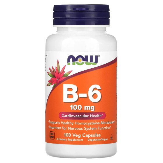 B-6, 100 mg, 100 Veg Capsules