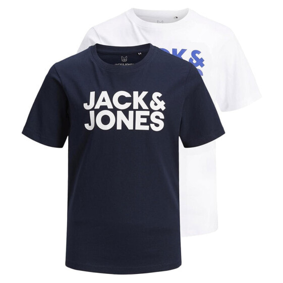 JACK & JONES Corp Logo Short Sleeve Crew Neck T-Shirt 2 units