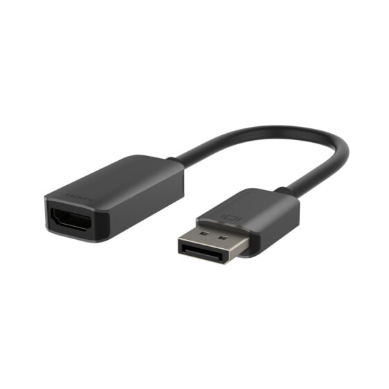Belkin AVC011btSGY-BL - 0.22 m - DisplayPort - HDMI - Female - Male - Straight