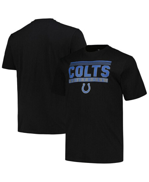 Branded Men's Black Indianapolis Colts Big Tall Pop T-Shirt