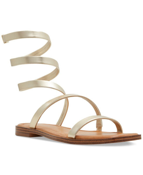Women's Spinella Strappy Ankle-Wrap Flat Sandals