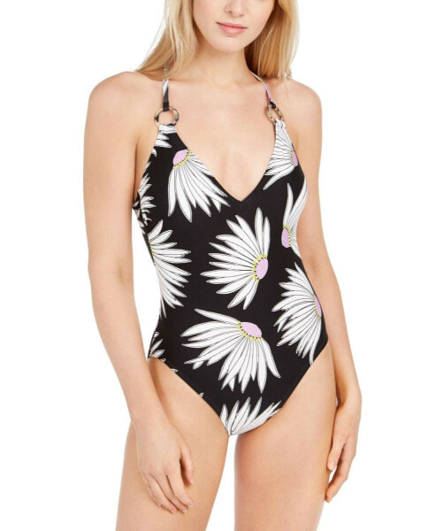 Kate Spade New York 260052 Women's V-Neck One-Piece Swimsuit Size X-Small