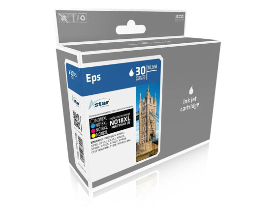 ASTAR AS46018 - Pigment-based ink - Black,Cyan,Magenta,Yellow - Epson - Multi pack - XP30 (T1816) - 13 ml