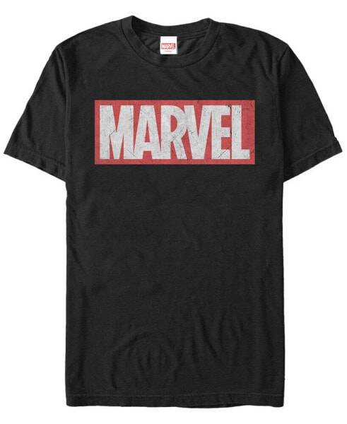 Marvel Men's Distressed Marvel Men's Logo Short Sleeve T-Shirt