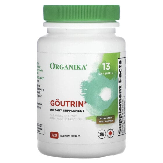 Organika, Goutrin, с порошком из плодов вишни, 120 вегетарианских капсул