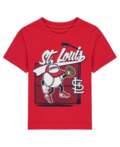 Футболка для малышей OuterStuff Красная St. Louis Cardinals на заборе