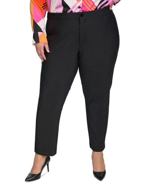 Plus Size Mid Rise Compression Pants, First@Macy’s