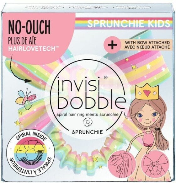 Children´s hair band with ribbon Kids Slim Sprunchie Let´s Chase Rainbows
