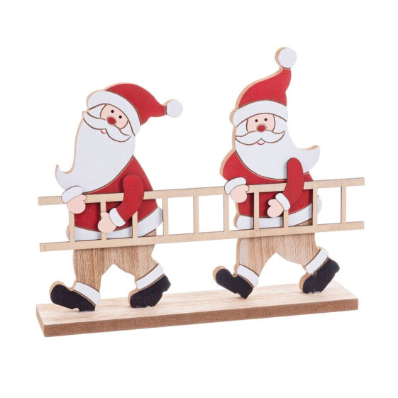 Новогоднее украшение Shico Разноцветный Деревянный Дед Мороз 14,5 x 5 x 19 cm