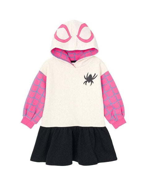 Girls Spider-Man Spider-Gwen Ghost Spider Fleece Skater Dress to