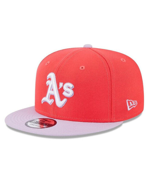 Men's Red, Purple Oakland Athletics Spring Basic Two-Tone 9FIFTY Snapback Hat