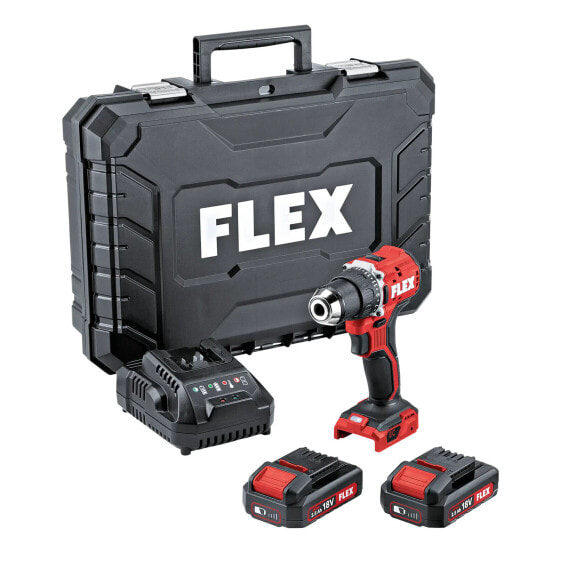 Flex Akku Bohrschrauber DD 2G 18.0 EC LD/2.5 Set, 2x 2,5 Ah und Lader im Koffer