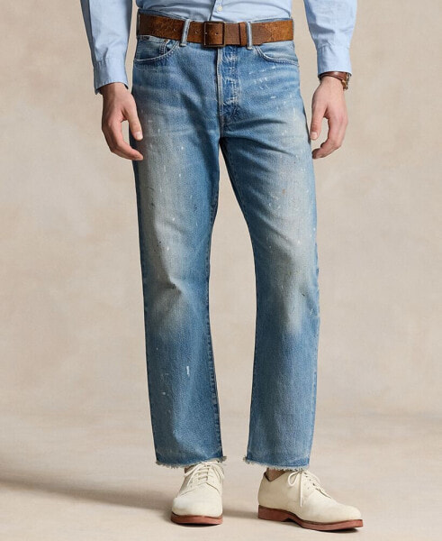 Men's Heritage Straight-Fit Distressed Jeans