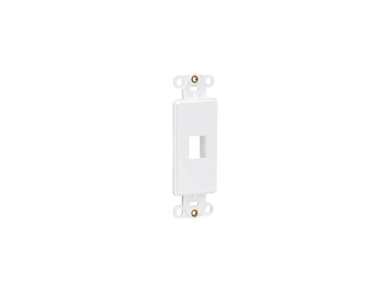 Tripp Lite N042D-001V-WH Center Plate Insert, Decora Style - Vertical, 1 Port