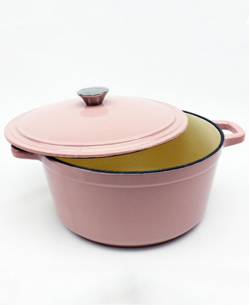 Cast Iron 7 Qt Round Covered Stockpot