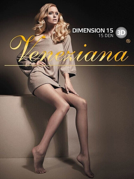 Strumpfhose für Frauen Dimension 3D 15 Den cognac - Veneziana 3