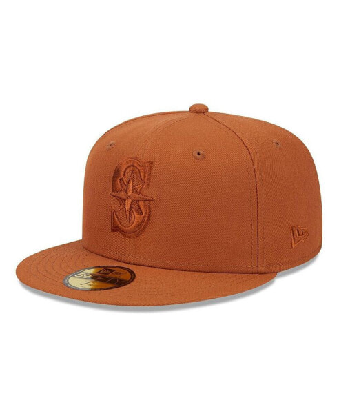 Men's Brown Seattle Mariners Spring Color 59FIFTY Fitted Hat