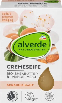 Cremeseife Bio-Sheabutter, Bio-Mandelmilch, 100 g