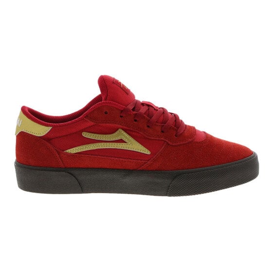 Lakai Cambridge MS1220252A00 Mens Red Suede Skate Inspired Sneakers Shoes