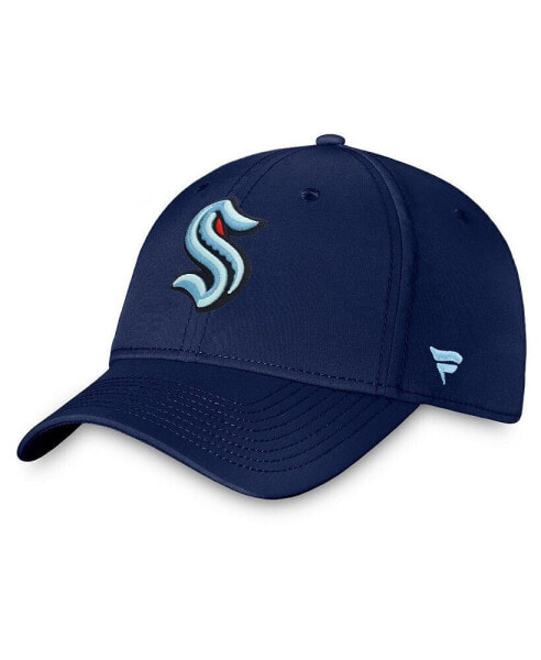 Men's Navy Seattle Kraken Core Primary Logo Flex Hat