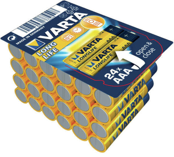 Varta Longlife AAA - Single-use battery - AAA - Alkaline - 1.5 V - 24 pc(s) - Blue - Yellow