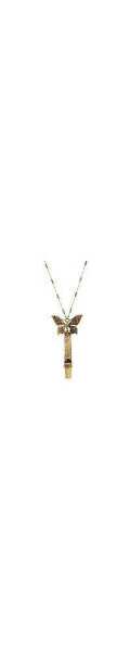 2028 gold-Tone Whistle Butterfly Pendant Necklace