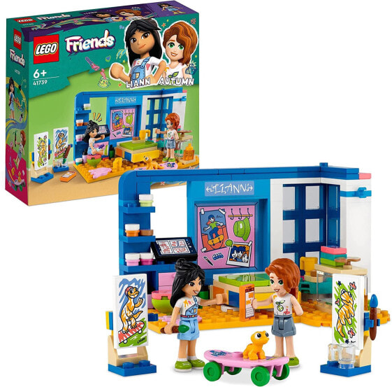 LEGO 41739 Friends Lianns Room, Mini Art Theme Toy & 41755 Friends Novas Room Gaming Toy with Zac Mini Doll and Pickle the Dog, Small Gifts for Children from 6 Years