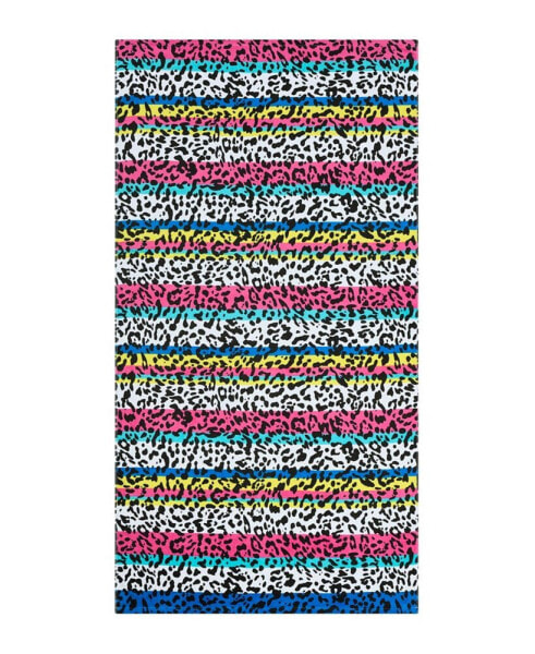 Leopard Wild Side Cotton Beach Towel, 36" x 68"