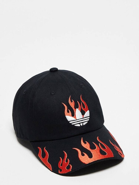 adidas Originals cap with flame graphic